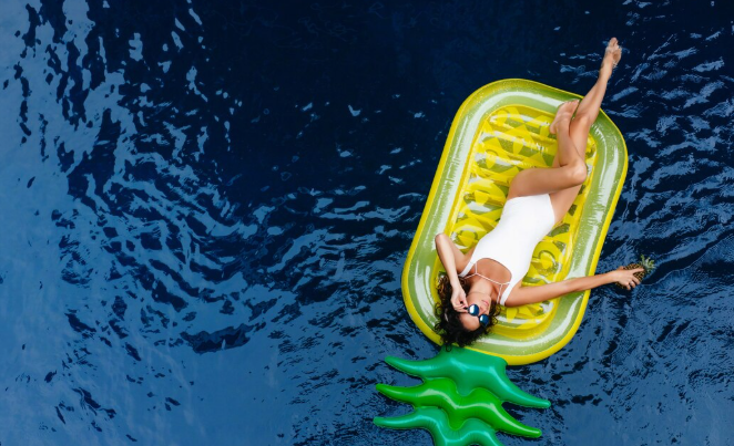 Swimming or floating