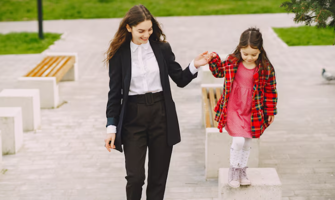 Parent school run dress code